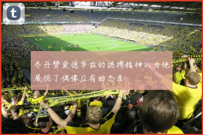 乔丹赞爱德华兹的拼搏精神认为他展现了偶像应有的态度
